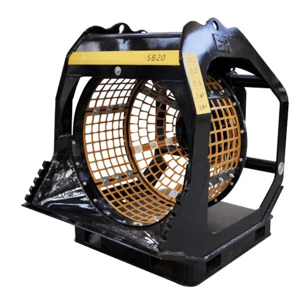 Hydraulic Drum Rotatory Screening Bucket Hopper With Rotating Screening Bucket for Excavator