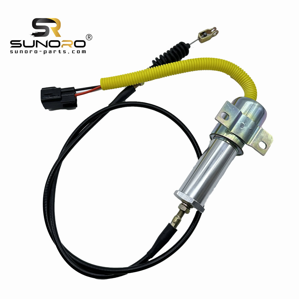 SUNORO High Quality Excavator Parts 11N6-66090 24V Shutoff Flameout 11N6-66090 Stop Solenoid Valve Suitable for R215-9