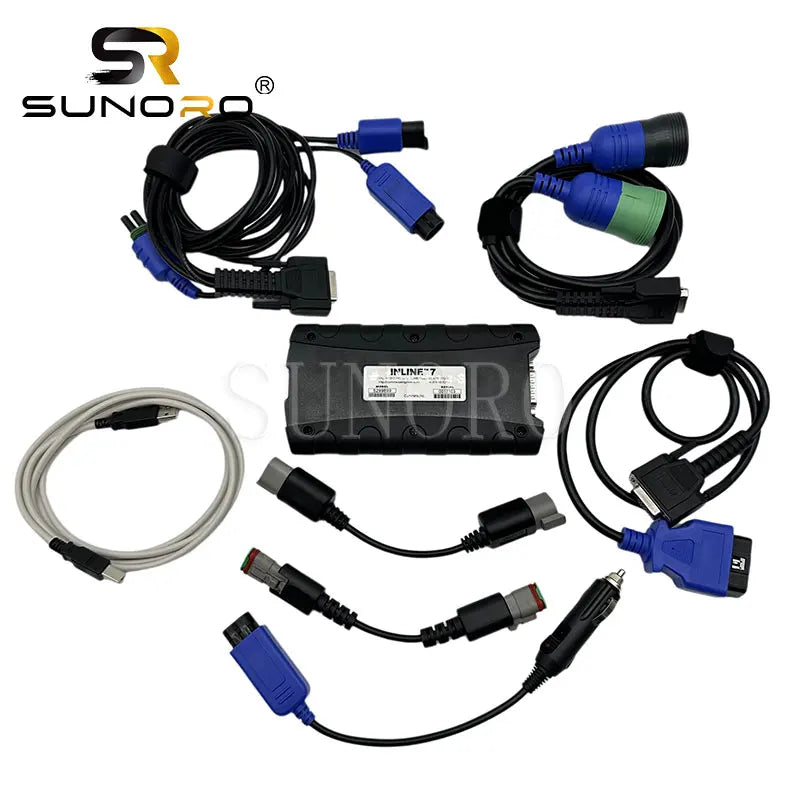 Excavator Diagnostic Tool 5299899 Inline 7 Data Link Adapter Repair test Kit for Truck Scanner Heavy Duty Tool