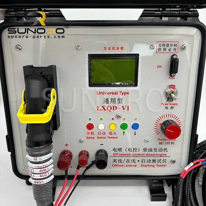 EFI Diesel Engine Starter for Test Tool Box 12TON-65TON for Excavator Generator Bus Truck Marine-Construction Machinery Parts