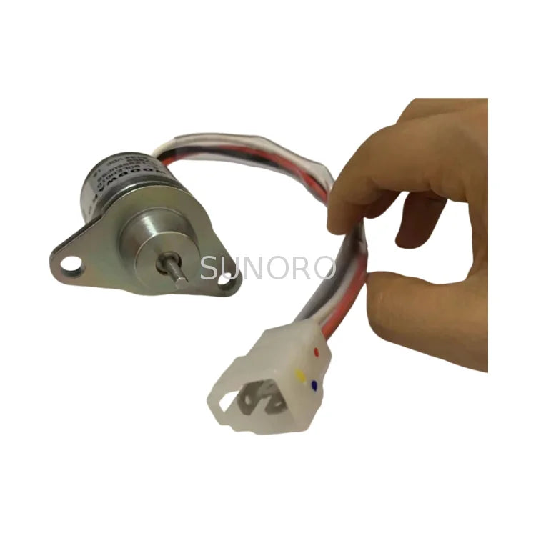 12V / 24V Excavator Engine Fuel Shut Off Stop Solenoid Valve OEM 1503ES-12S5SUC12S 119233-77932 119233-77931 425-35925