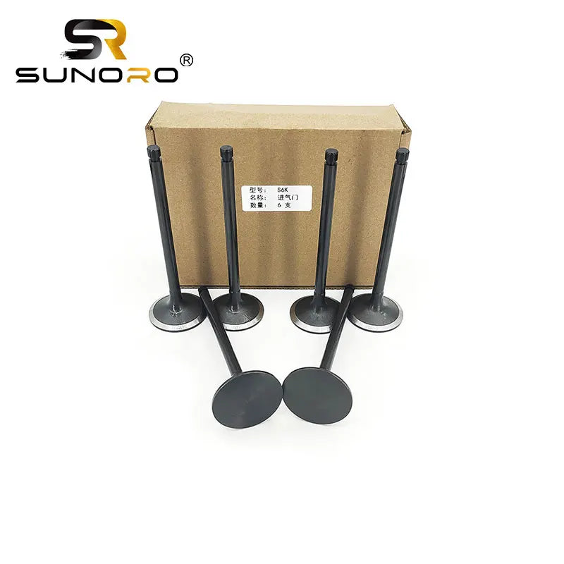 S6K S6KT diesel Engine Block Cylinder Head Intake Valve Exhaust Valve for Mitsubishi Engine Parts 36701-00601 5I-7738 5I-7739