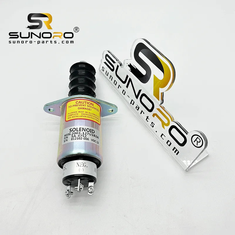 SA-4752-12 Fuel Shut-off Solenoid Valve 12S7U1B2A Compatible with Woodward 2003 Deutz 05712910 Bomag BW190AD-4