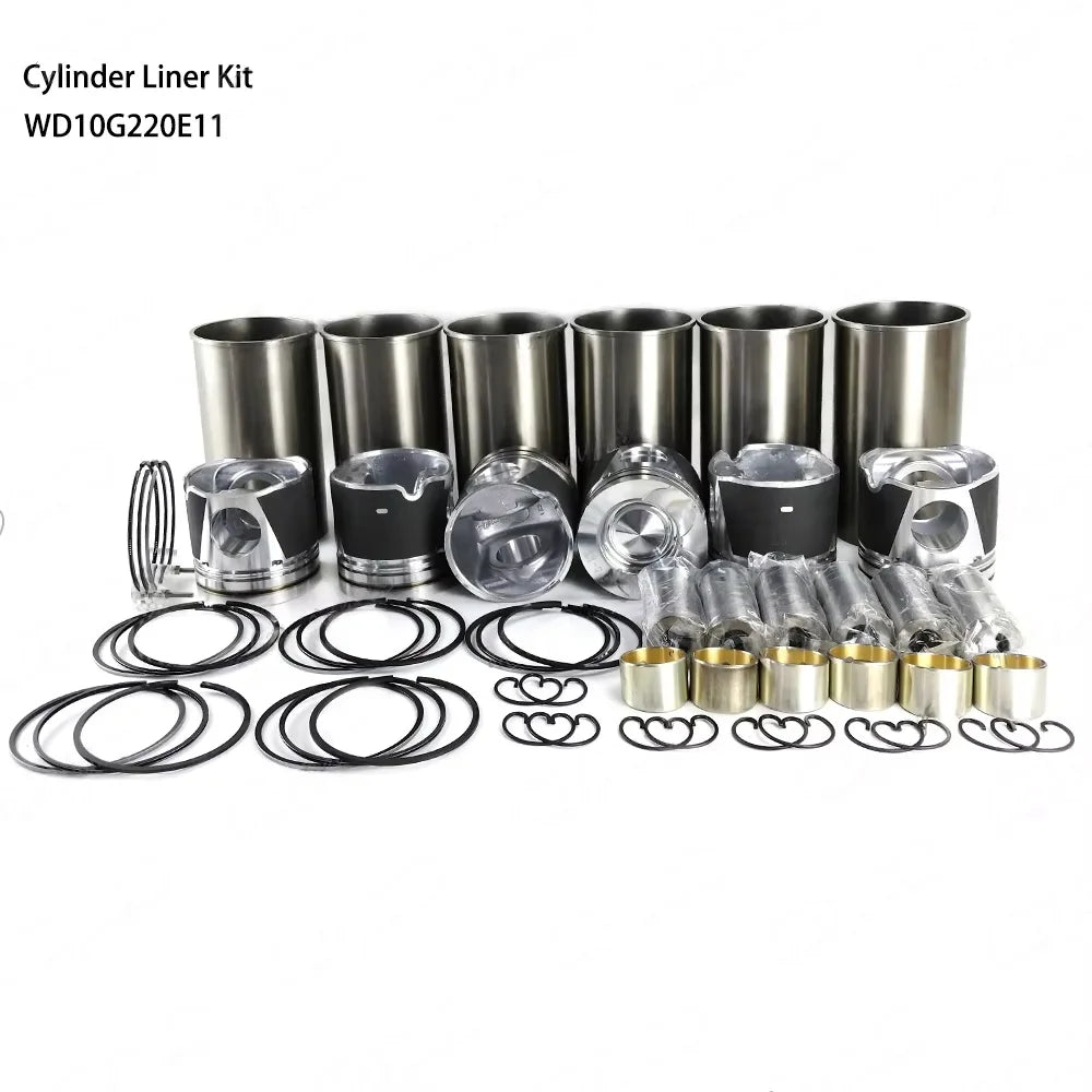 Spot Goods Cylinder Liner Kit for WEICHAI WD10G220E11 Diesel Engine Spare Parts Construction Machinery for Excavator Repair