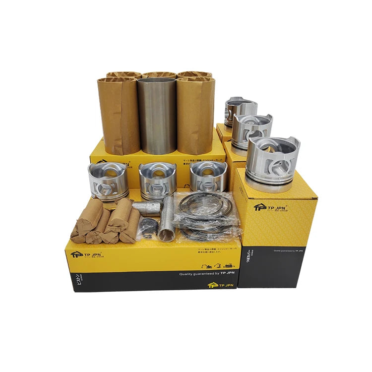 CAT diesel Engine Parts C6.4 Engine Liner Kit Overhaul Gasket Set for CAT C6.4 Engine Cylinder Liner Kit Piston 324-4235 3244235