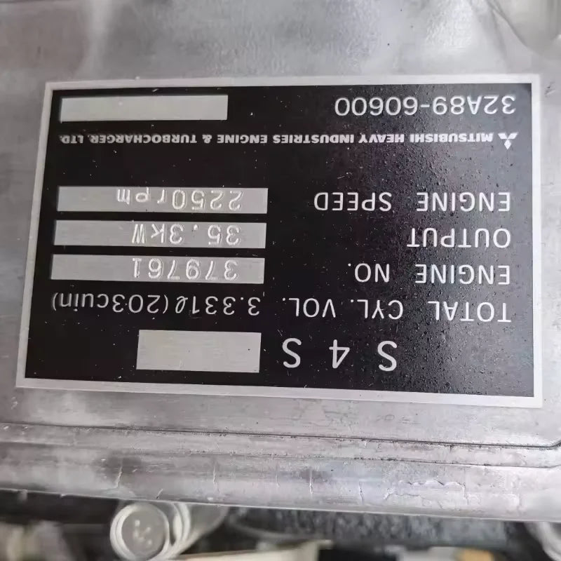 New Mitsubishi S4S Forklift Engine Assembly 32A89-60600 32A89-07400 Original Genuine Parts