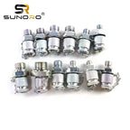 Diagnostic Tool 5 Gauges 5 Test Hoses 13 Couplings and 14 Tee Connectors Double Layer Excavator Hydraulic Pressure Test Tool