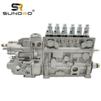 SUNORO Excavator Parts 6D140 Engine diesel Fuel Pump 6211-72-121 D115A Common Rail Fuel Pump