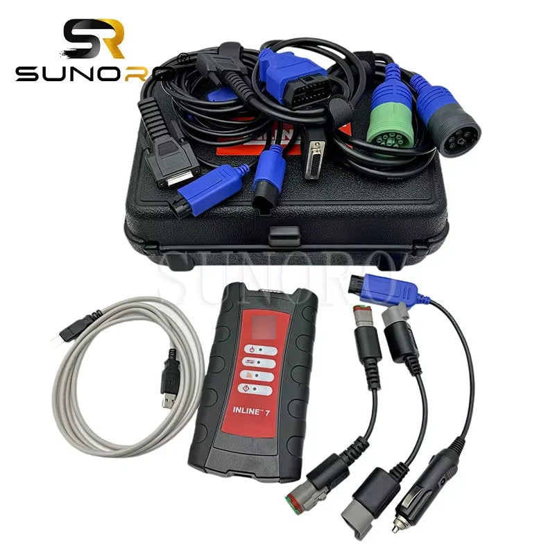 Excavator Diagnostic Tool 5299899 Inline 7 Data Link Adapter Repair test Kit for Truck Scanner Heavy Duty Tool