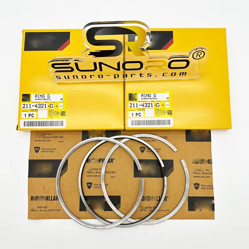Excavator Piston Rings 211-4321 E3306 3304 Engine Parts Piston Rings 2114321 Excavator E330