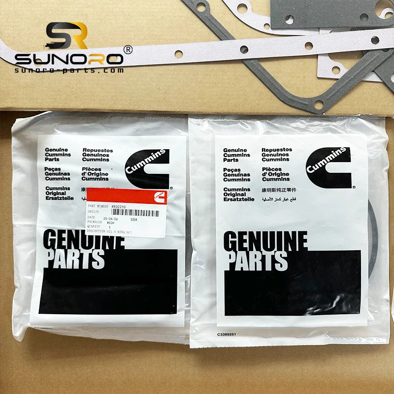 3800558 3800348 3802389 4932210 3028295 3804304 Suitable for Cummins 6CT 8.3L Bottom Gasket Kit Engine Spare Parts