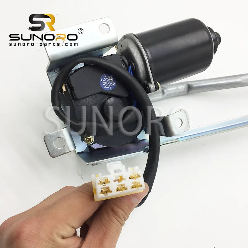 Excavator Wiper Motor Assembly 20Y-54-39402 20Y-54-52211 PC200-6 PC200-7 Wiper Motor Assembly
