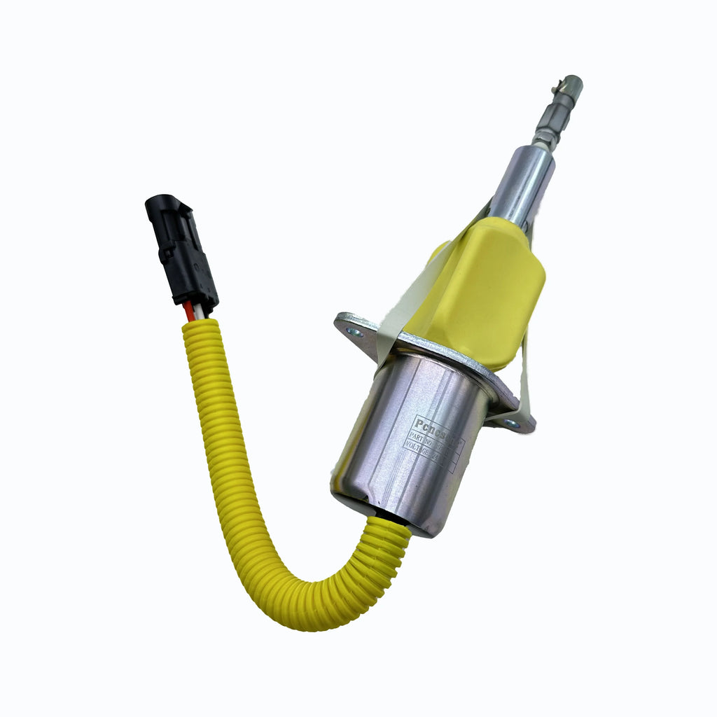 SUNORO High Quality 3928161 R290 24V Diesel Fuel Shut Solenoid 24V 3928161 Cut Off Solenoid Valve for Excavator R290