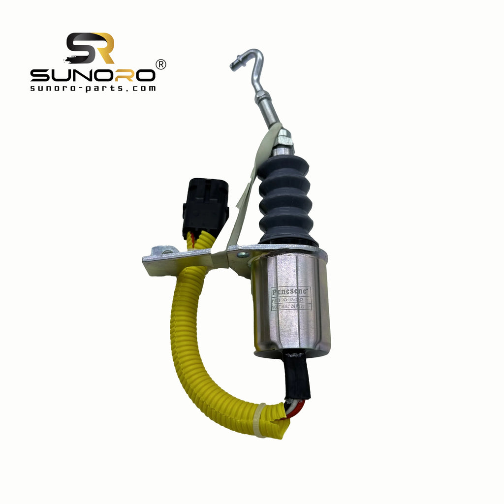 SUNORO High Quality SA-3742-24 24V Fuel Shut Off Solenoid Valve SA-3742-24 for 5.9L 6BT Engines