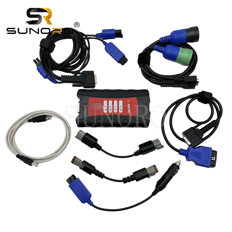 Excavator Diagnostic Tool 5299899 Inline 7 Data Link Adapter Repair test Kit for Truck Scanner Heavy Duty Tool