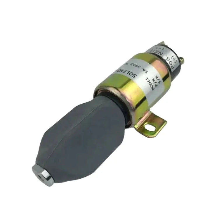 24V Stop Solenoid Valve 3864274 Diesel Fuel Pump Shut Off Solenoid Valve for Cu-mmins Excavator E70B