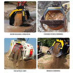 OEM Rock Screen Excavator Rotating Customized Grid Sizes Soil Screening Bucket for Excavator