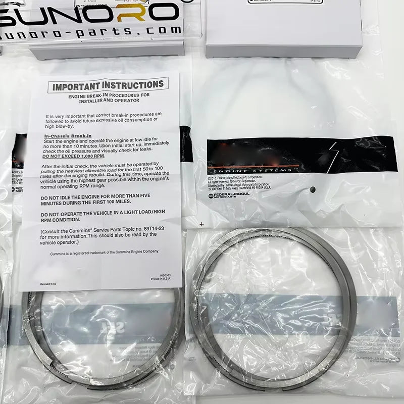 Excavator 1343761 1644187 1723284 Piston Ring One Cylinder Combo for C15 3406 Engine 134-3761 164-4187 172-3284
