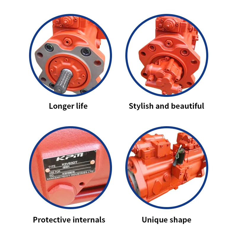 Excavator Parts Excavator Main Pump K3V63 K3V112 Engine Hydraulic Pump