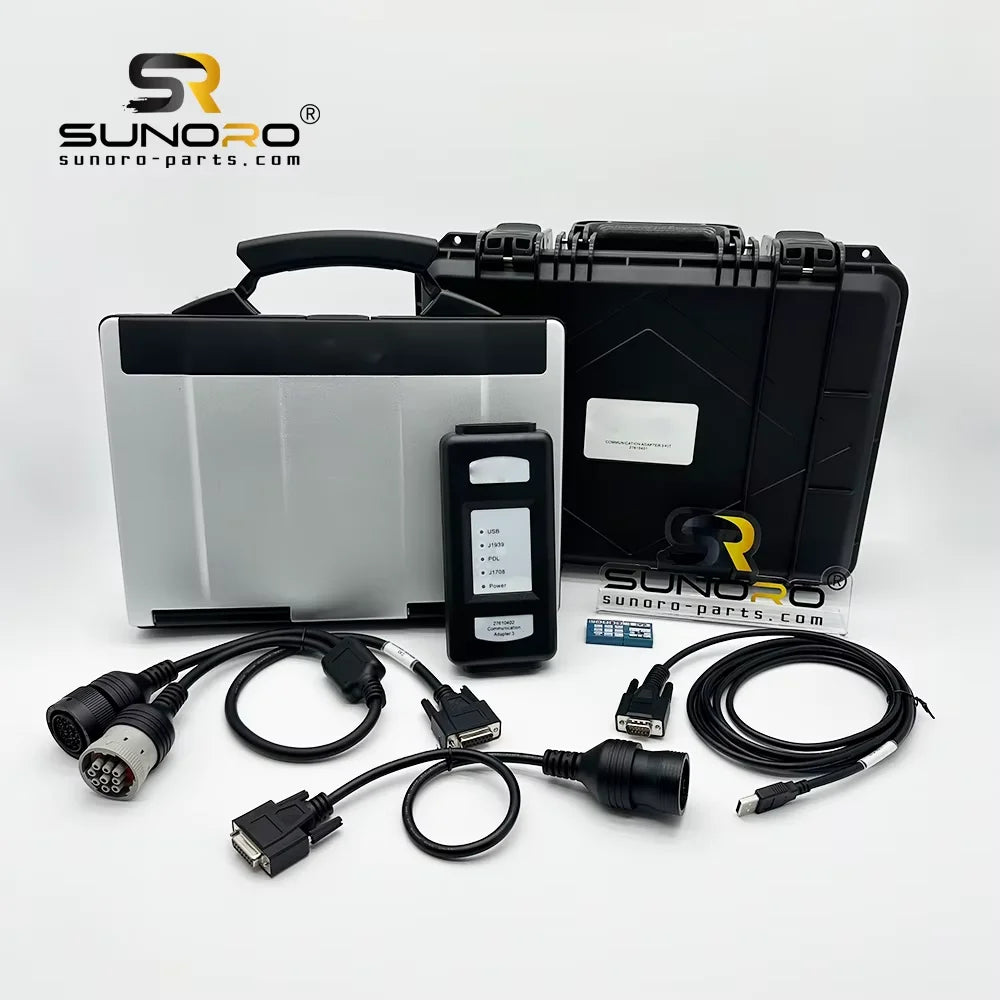 Excavator Diagnostic Tool 27610402 Mechanical Engine Fault Detector Communication Adapter Equipped With CF53 Laptop