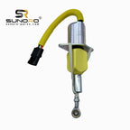 SUNORO High Quality Stop Valve 24v 3930234 Flameout Solenoid Valve 3930234 24V Fuel Shut Off Solenoid Suitable for R305-7 Engine