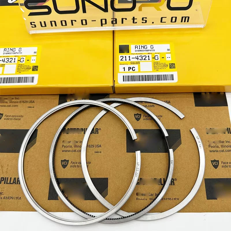 Excavator Piston Rings 211-4321 E3306 3304 Engine Parts Piston Rings 2114321 Excavator E330