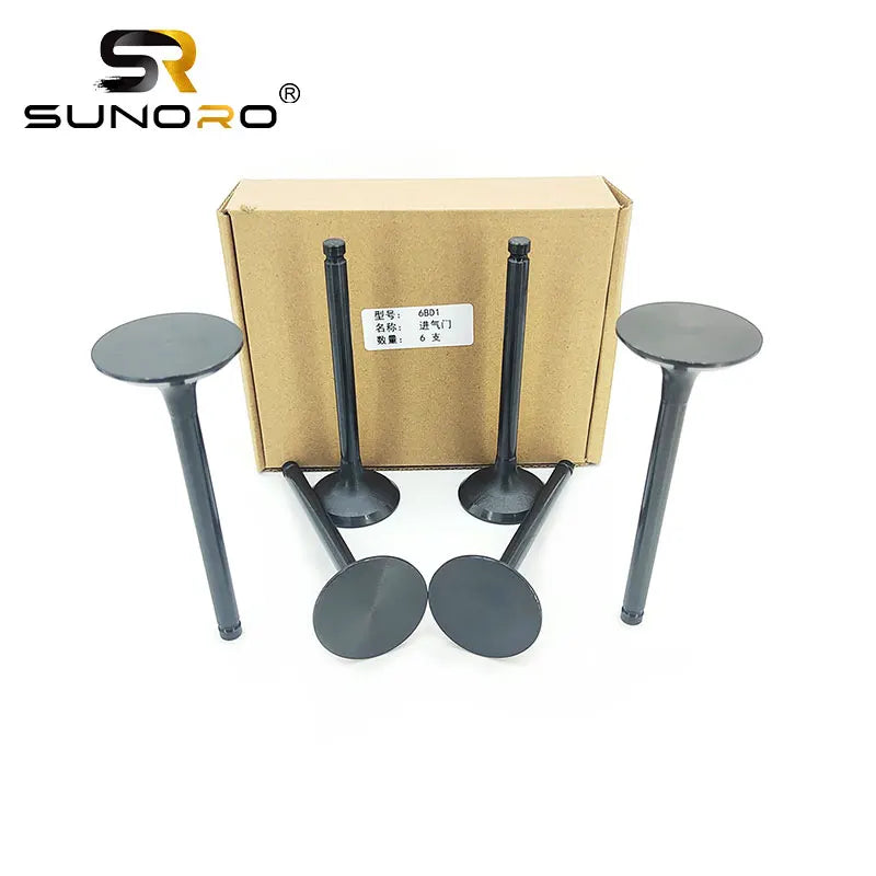 Excavator for Isuzu Engine Intake Valve Parts 6BD1 Diesel Engine Cylinder Block Cylinder Head 1-12551139-5 Construction