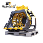 Rotating Sieve Bucket Excavator Attachments Customizable Rotary Screen Sieve Bucket