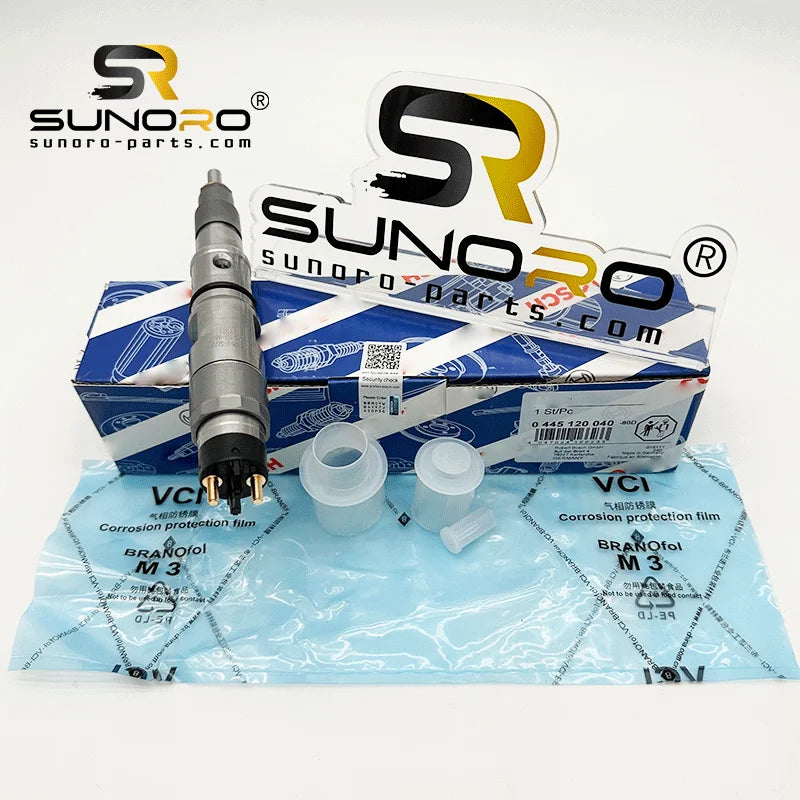 SUNORO Excavator Accessories DX300 DX380 DX420 Engine Injector 0445120040 65.10401-7001c 65.10401-0001b
