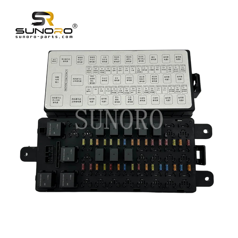 Excavator Electric Parts Fuse Box YN73E01024P2 YN24E00016F2 YN73E01023P2 for Kobelco SK200-8 SK210-8 SK210LC-8