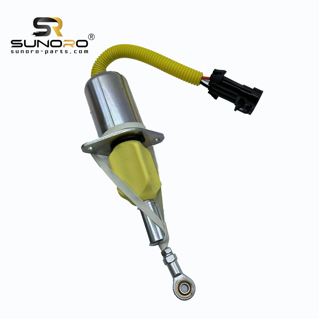 SUNORO High Quality 393-9019 3939019 Diesel Engine Parts Fuel Pump Stop Solenoid 24V for Excavator R335-9