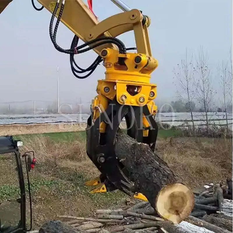 OEM Factory Price Excavator Attachments Log Grab Demolition Steel Scrap Grapple Hydraulic Rotating Wood Rock Stone Grapple