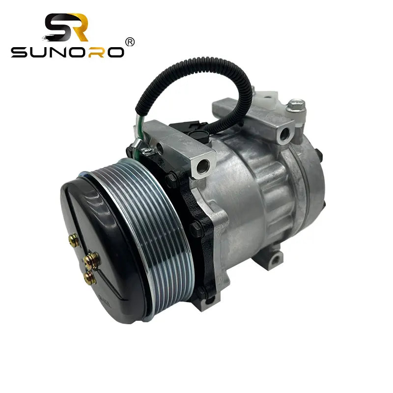SUNORO Excavator Parts AC Conditioning Compressor 569-07-88122 for Sanden SD7H13 Wheel Loader WA500-7 WA500-8