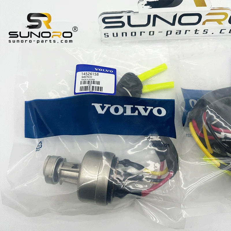 Excavator Parts EC55B EW55B EC160B EC210 with Key Starter Switch 14529152 14526158