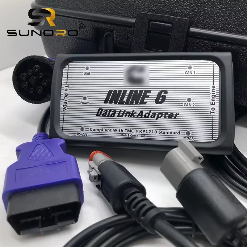 Diagnostic Tool Adapter Inlilne 6 Data Link Adapter Kit 4918416 2892092 for Engines
