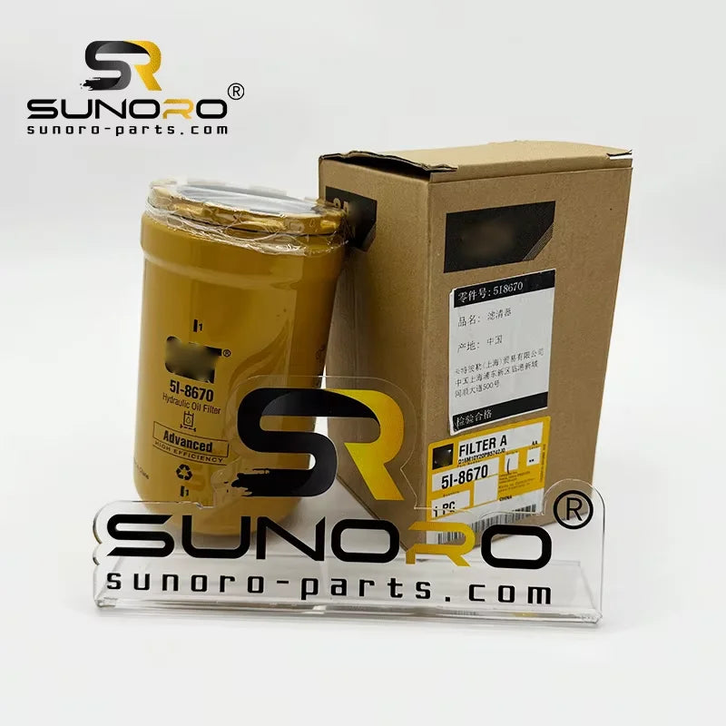 Original Excavator Engine Parts E320D 323D 326D 336D Hydraulic Oil Filter 0937521 093-7521 5I-8670 5I8670