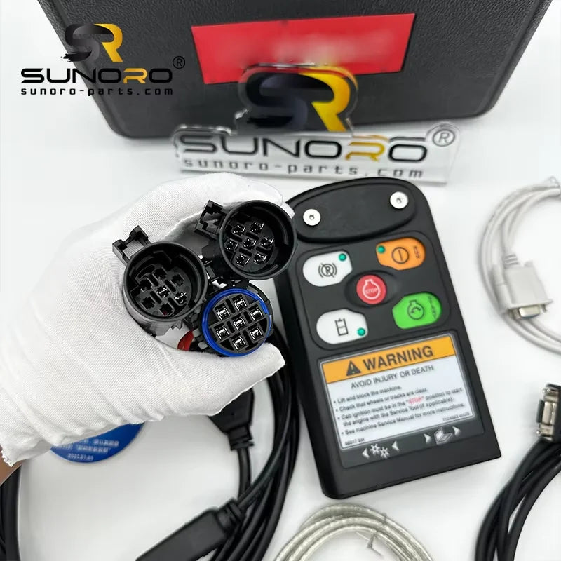 Wooden Sliding Loader Excavator Wire Harness Analyzer Diagnostic Kit (RST) Diagnostic Tool and CF53 Laptop