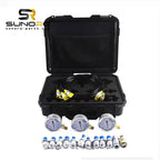 Excavator Hydraulic Pressure Test Tools 3 Pressure Gauges 12 Couplings 3pcs 163cm Long Test Hoses Kit